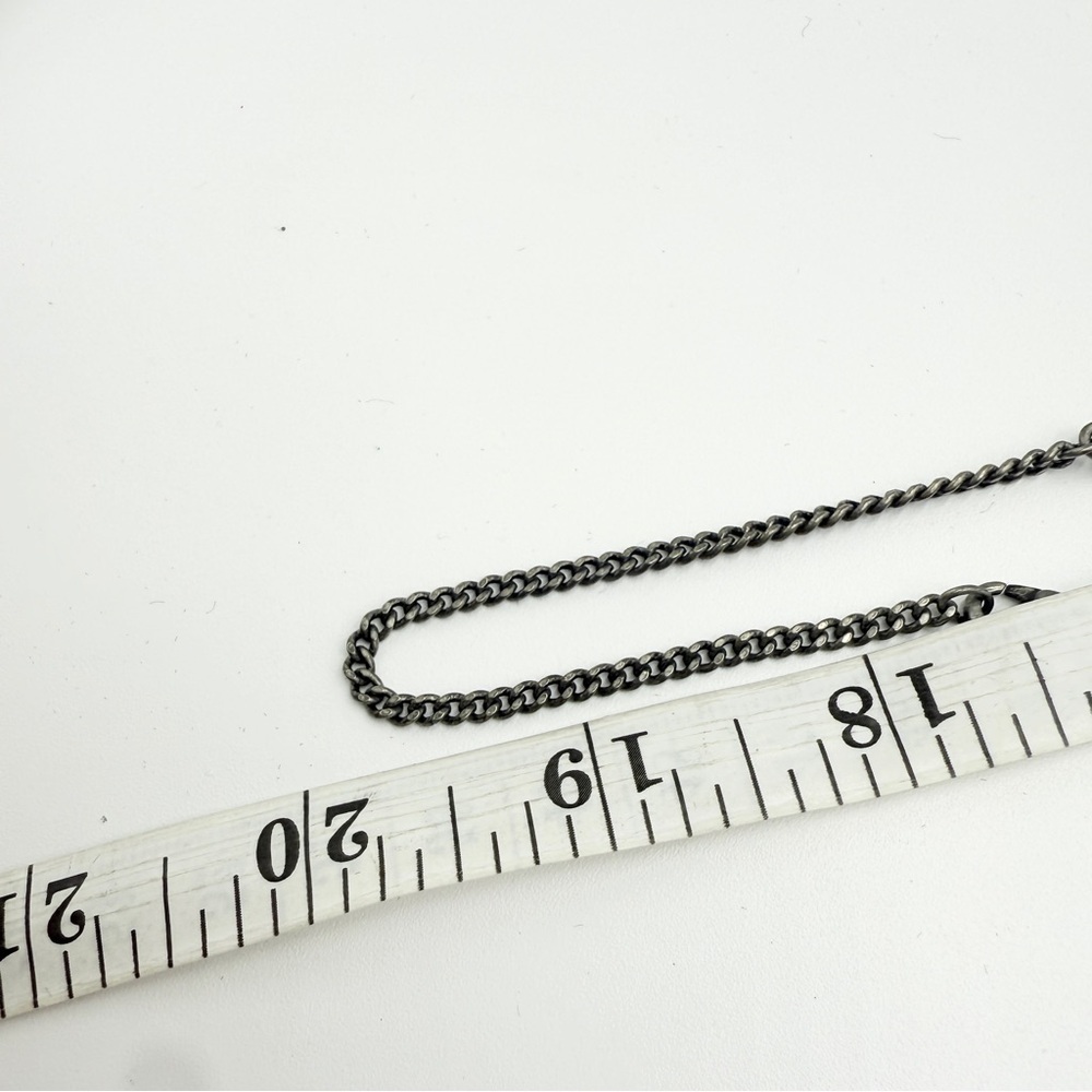 Vintage Silver-Tone Floral Layered Chain Necklace – Statement Flower Design - Picture 9 of 9